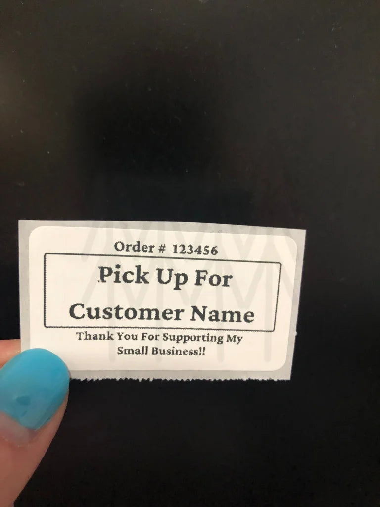 Order Pickup Labels Designed For 2.25 X 1.25 Thermal Stickers - Digital Download