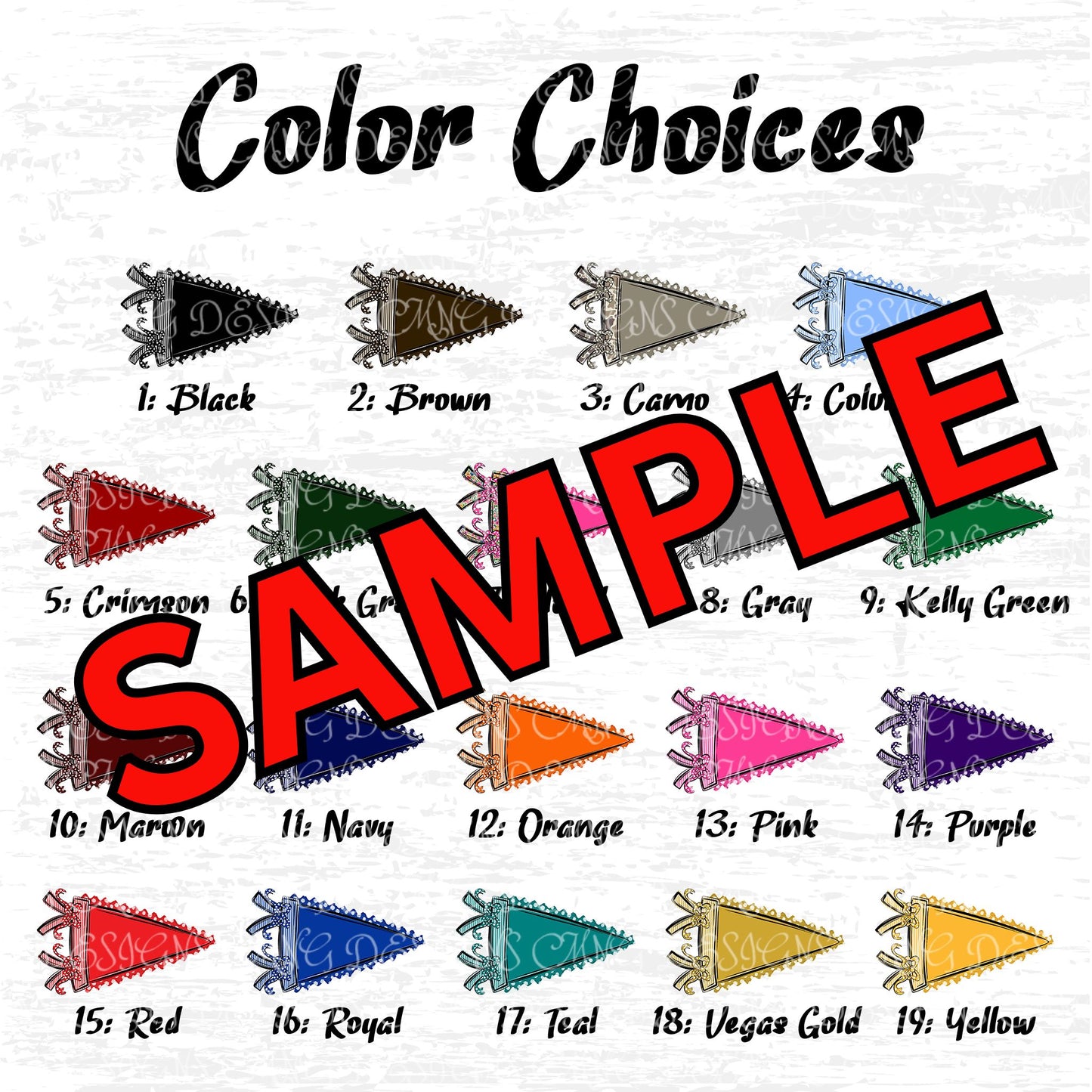 SAG Alphabet / Design Chart