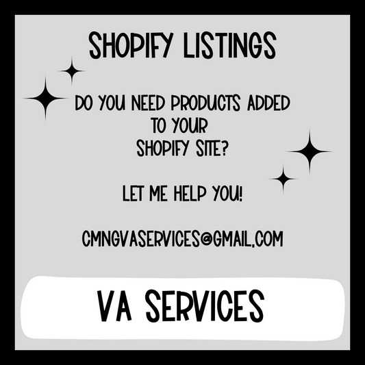 VA Service - Shopify Listings